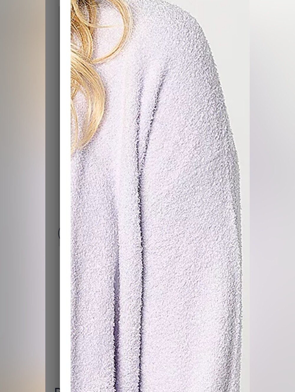 Nwt BAREFOOT DREAMS Cozychic Lite Coastline Cardigan With Pockets Size Med. - Picture 4 of 10
